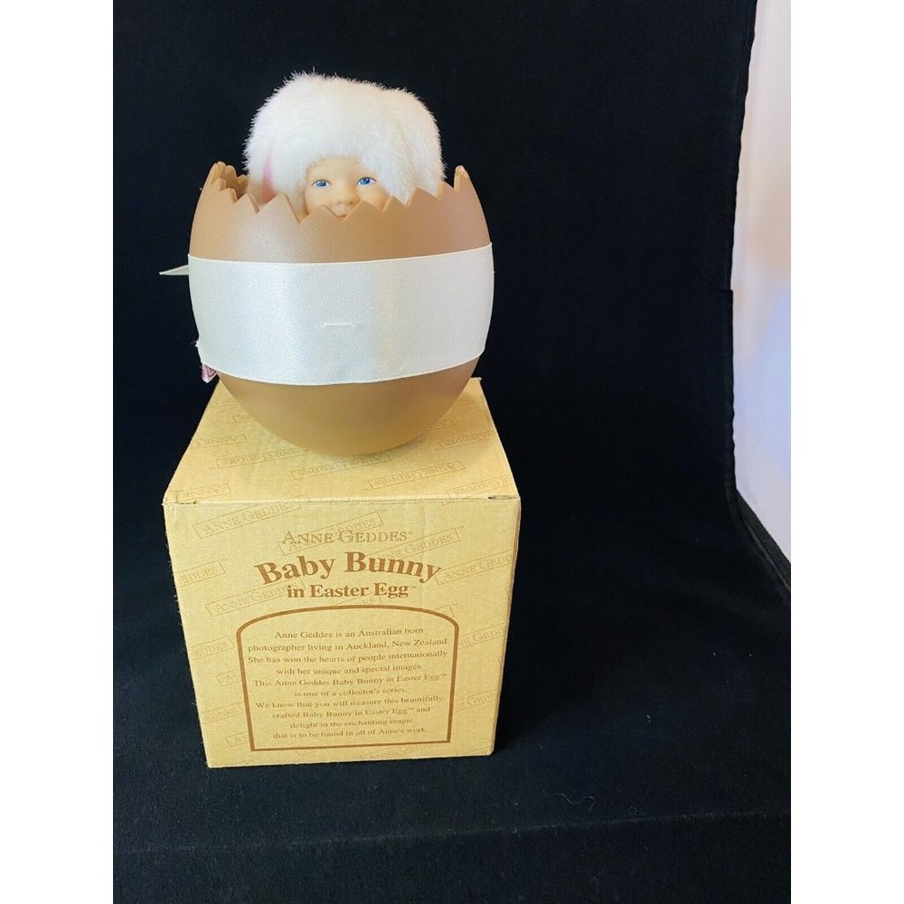 Anne Geddes Baby Bunny in Easter Egg No F714651 Caucasian Collectable Vntg 2000
